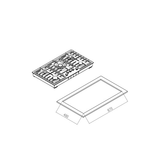 اجاق گاز کن مدل پولاریس (قطعات ایتالیایی-multi step)